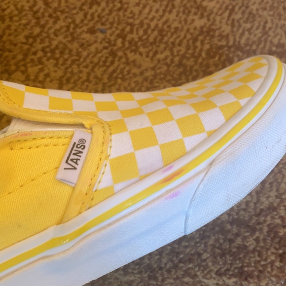 Yellow Checkered Vans - Picture 8 of 13